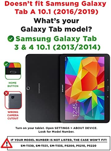 COOPER DYNAMO [מקרה מחוספס לילדים] מקרה מגן עבור TAB Galaxy Samsung 4 10.1, Galaxy Tab 3 10.1 2013/2014 שוחרר רק | כיסוי
